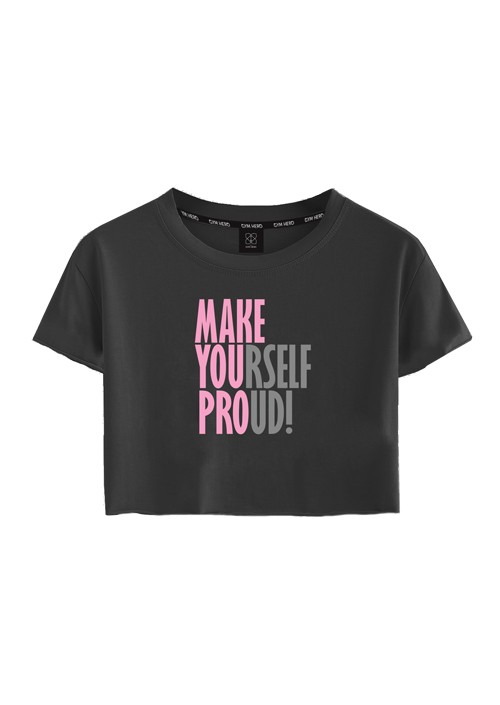 MAKE YOU PRO KOSZULKA CROP-TOP - GYM HERO